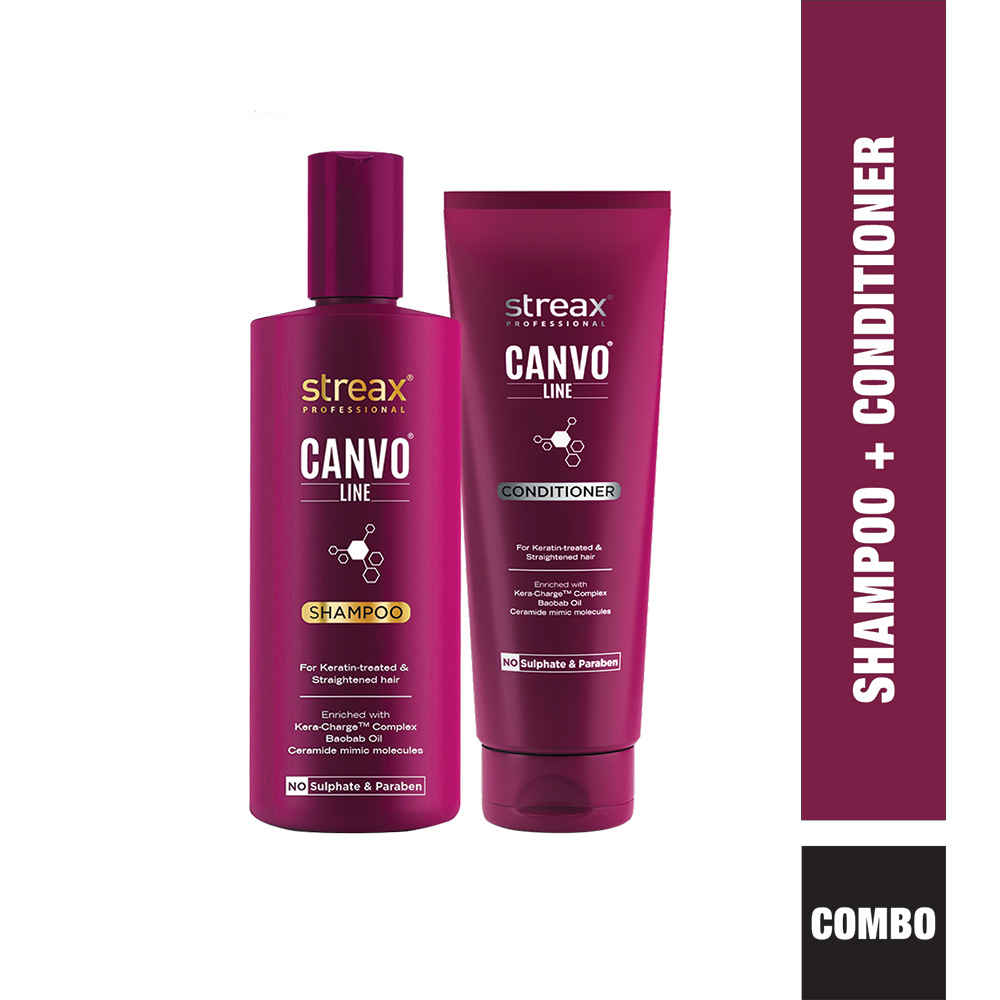 Buy Streax Professional Canvoline (Shampoo + Conditioner) Combo of 2 - Purplle