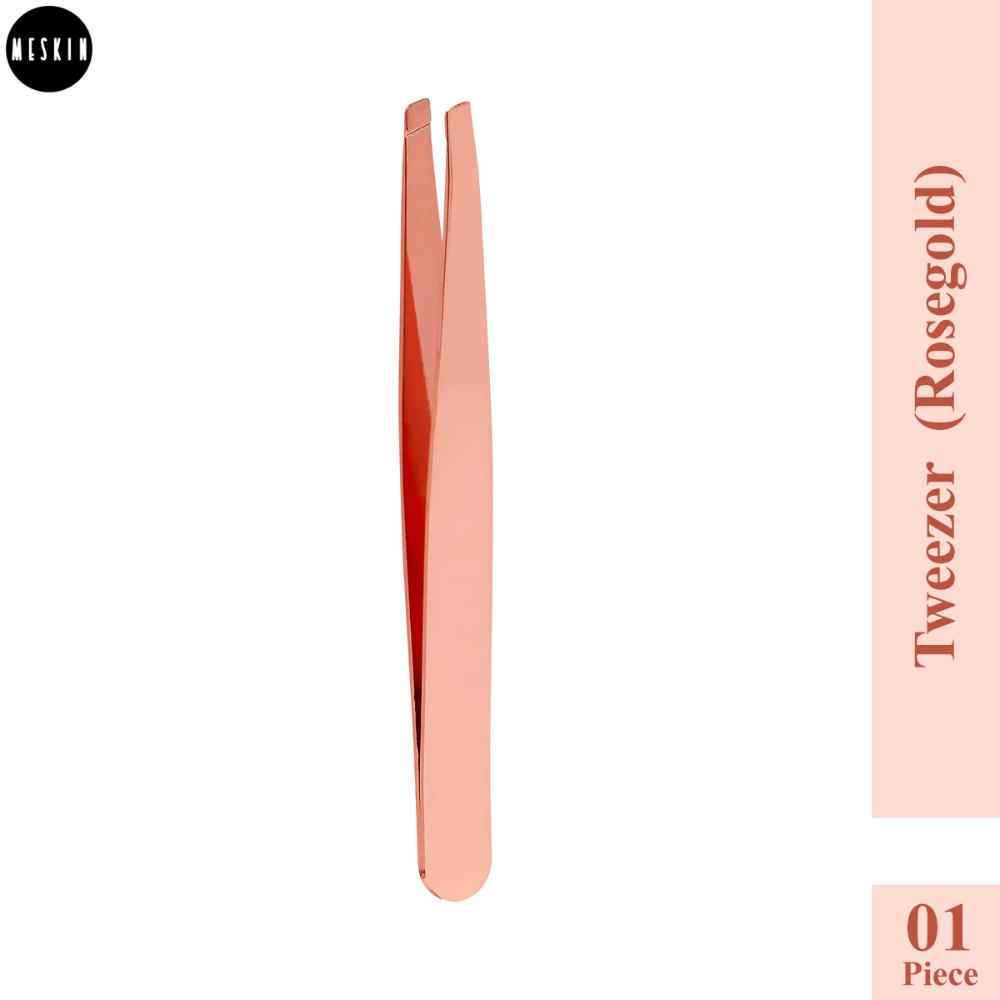 Buy MeSkin Slant Tweezer Rose Gold - (Pack of 1) - Purplle