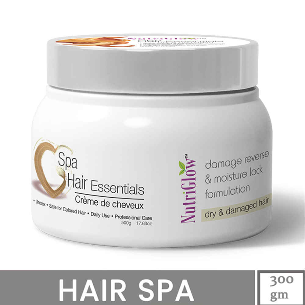 Buy NutriGlow Hair Spa Cream with Damage Reverse & Moisture Lock Formulation for Dry & Damaged Hair, 300 gm - Purplle