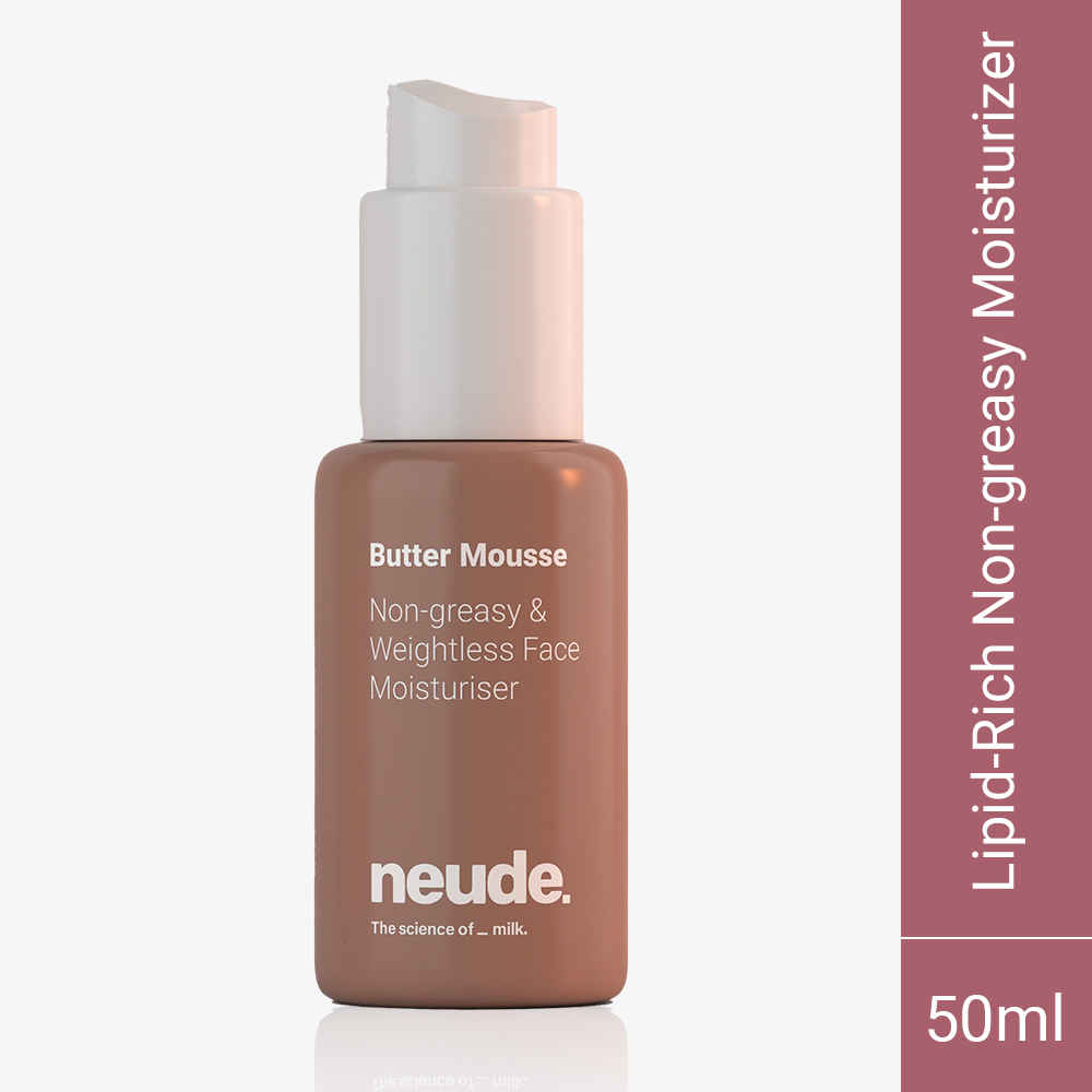 Buy Neude Skin Non-Greasy Weightless Face Moistuirizer for Dry Skin 50 ml - Butter Mousse - Purplle