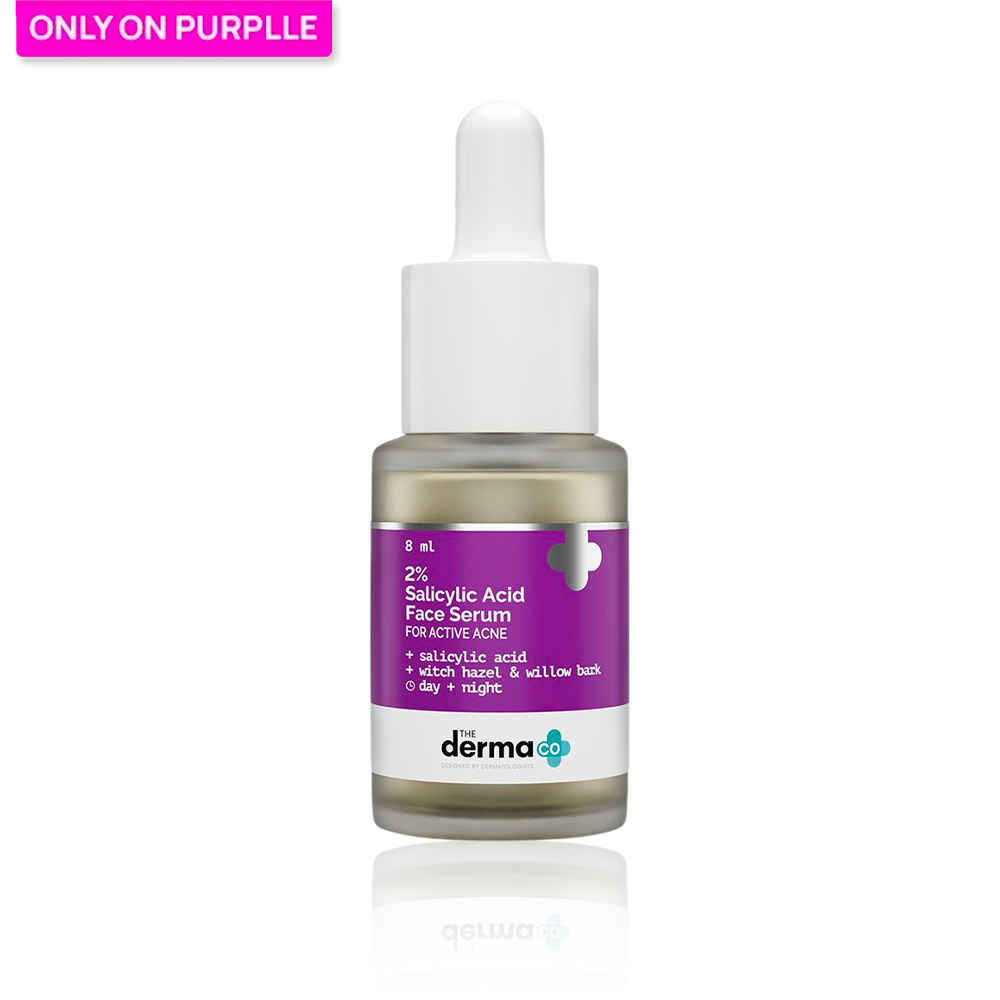 Buy The Derma Co. 2% Salicylic Acid Face Serum with Witch Hazel & Willow Bark For Active Acne 8ml - Purplle