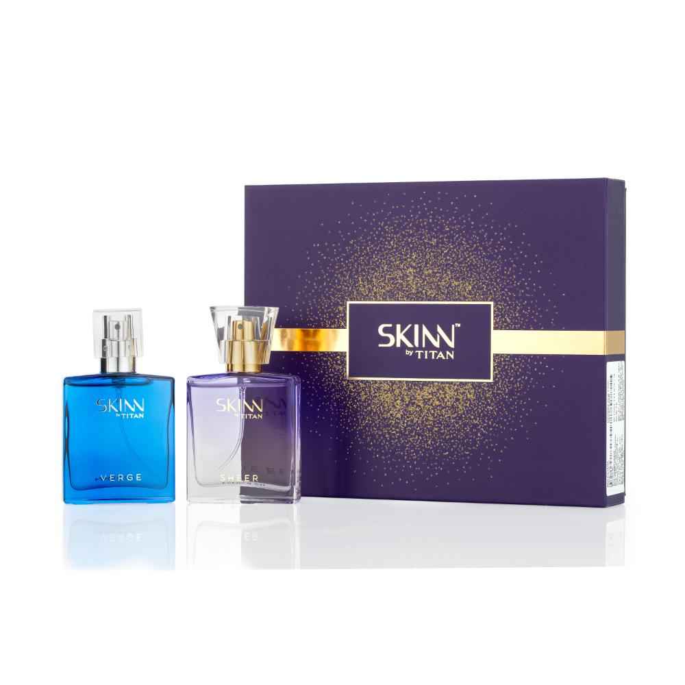 Buy Skinn by Titan Verge and Sheer 25 ml x 2 Nos Perfume for Him & Her EDP, Pack of 2 - Purplle