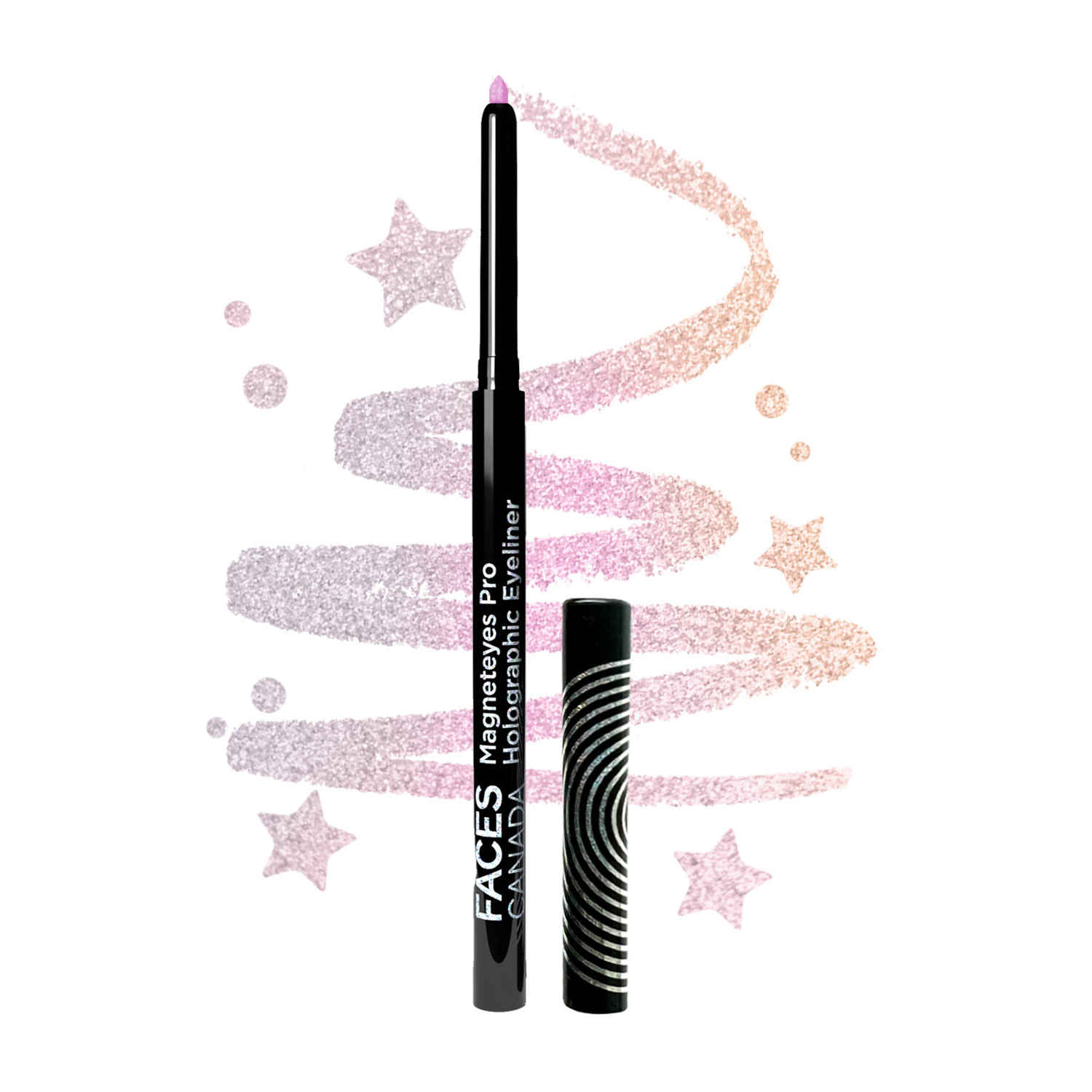 Buy FACES CANADA Magneteyes Pro Holographic Eyeliner - Confetti Sparkles 01, 0.25 gm | Multichrome / Duochrome Eyeliner | Metallic & Shimmer Finish | Longlasting | Waterproof & Smudgeproof - Purplle