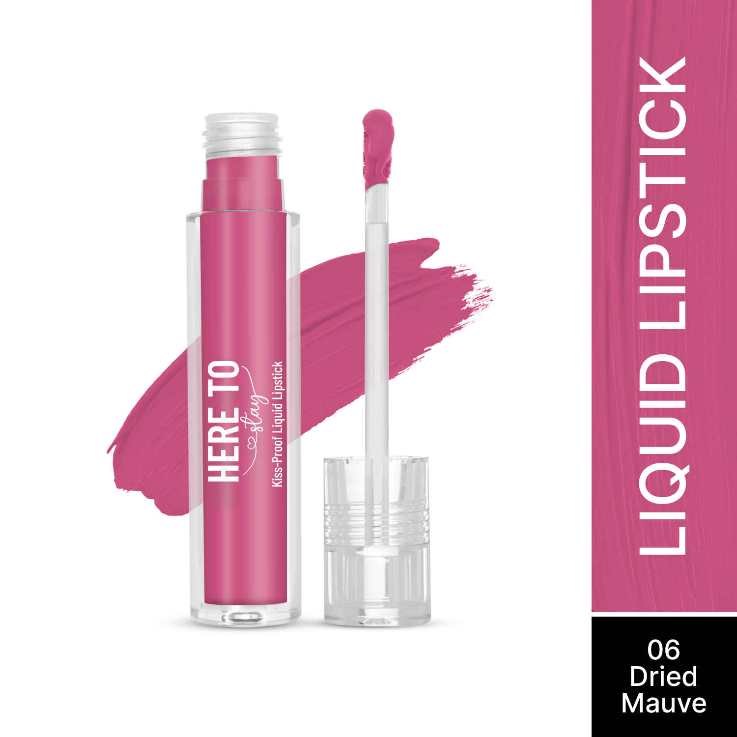 Buy Swiss Beauty Select Here To Stay Liquid Matte Lipstick with Kiss-Proof Formula | Infused with Vitamin E | Non-Transfer , Smudgeproof | 12-18 Hrs Stay 06 Dried Mauve 3 ml - Purplle