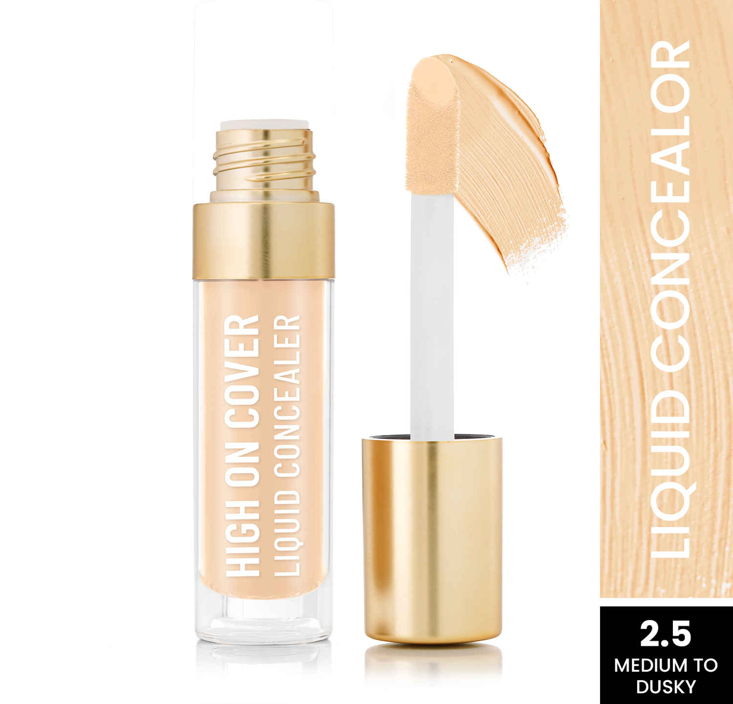 Buy Swiss Beauty Select High on Cover Liquid Concealer with No-Crease Formula | Matte Finish | Enriched with Vitamin E|2.5 Medium to Dusky|5.5 ml - Purplle