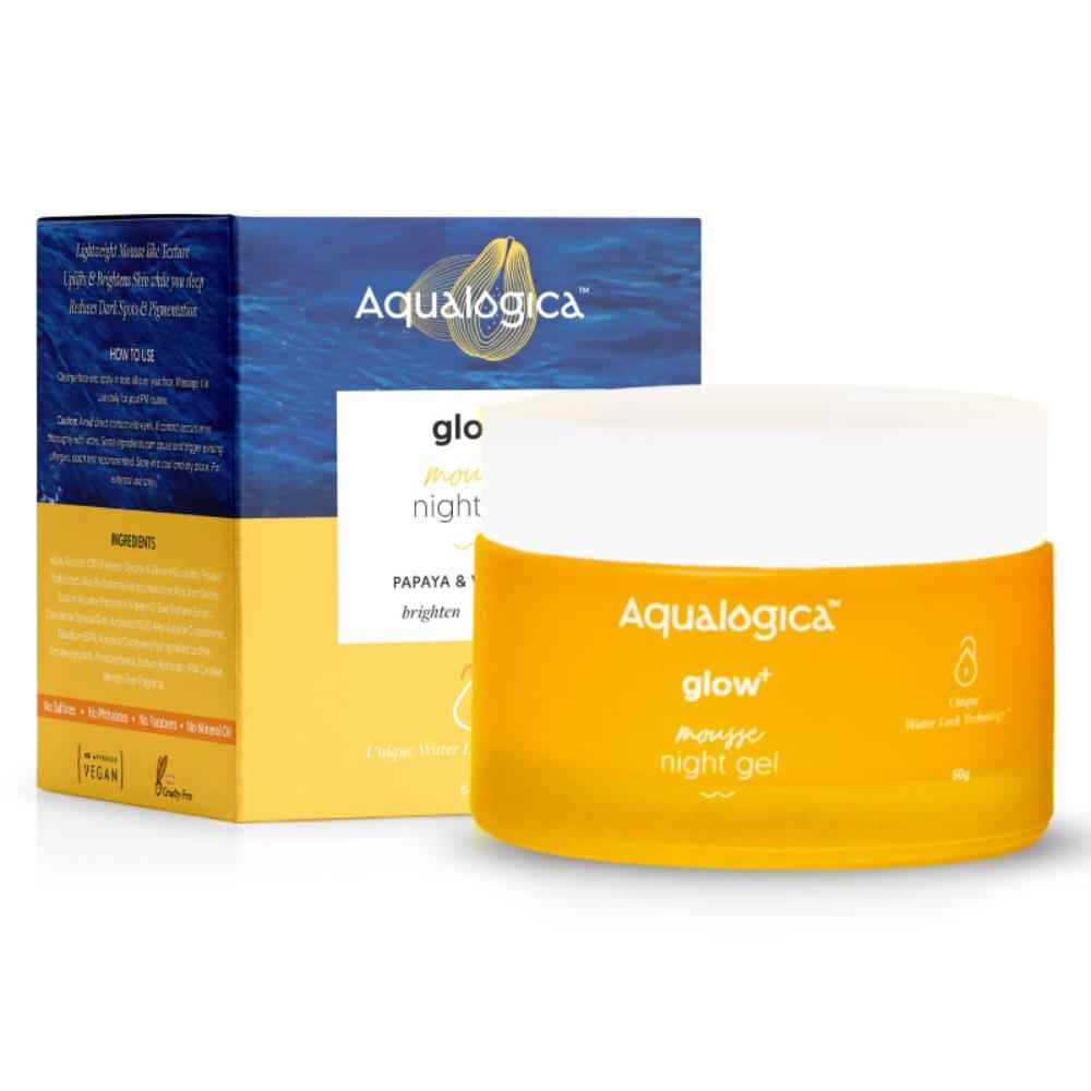 Buy Aqualogica Glow+ Mousse Night Gel 50 gm - Purplle