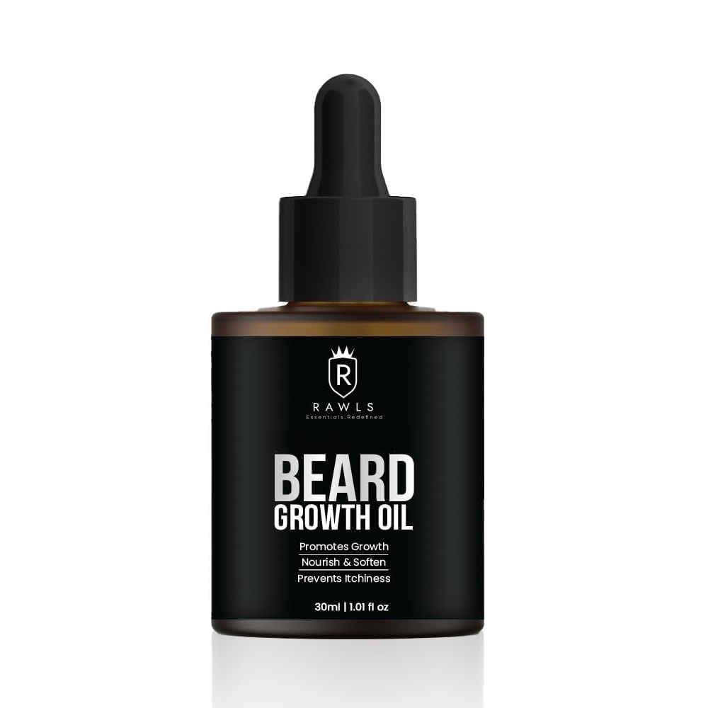 Buy Rawls Beard Growth Oil, 30ml | Natural Hair Oil for Thicker & Longer Beard | Hair Growth Oil for Patchy & Fast Beard Growth | Growth Oil for Stronger Beard Hair - Purplle