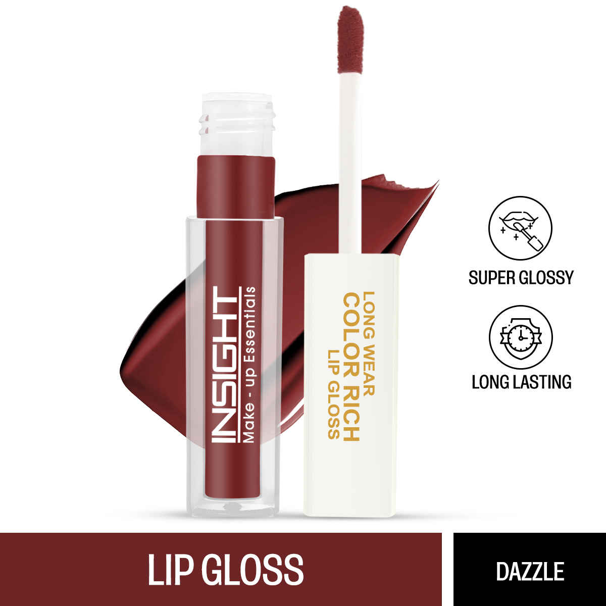 Buy Insight Cosmetics Long Wear Color Rich Lip Gloss - Dazzle (4 ml) - Purplle