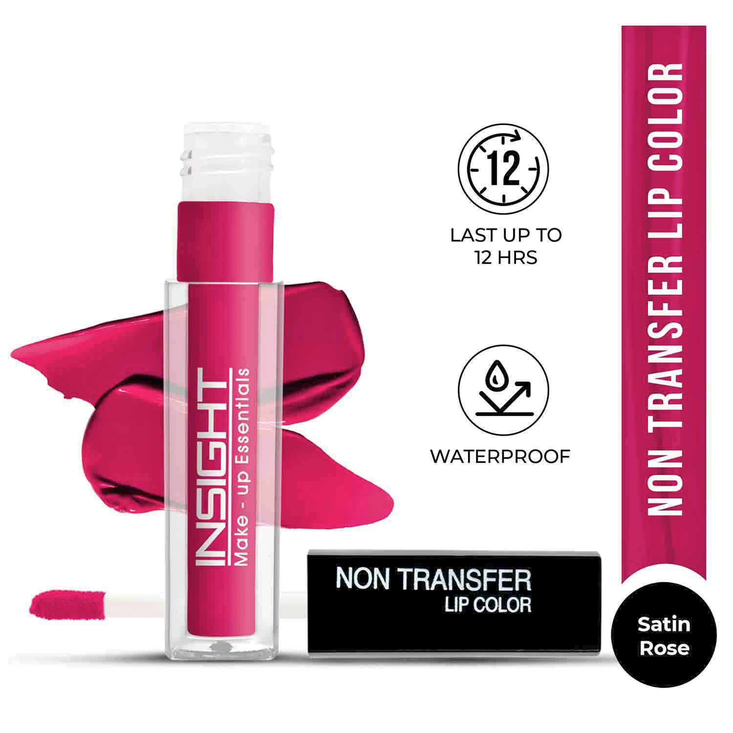 Buy Insight Non Transfer Lip Color (LG-40)-07_Satin Rose - 4 ml - Purplle