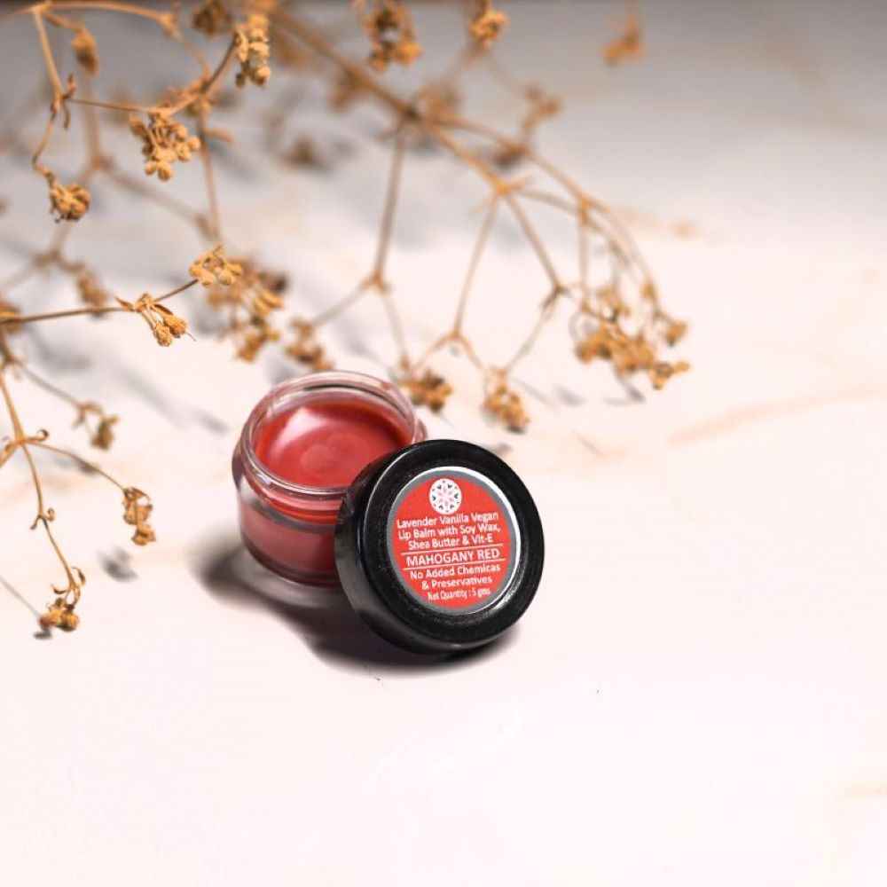 Buy Chilife Natural Lavender Vanilla Mahogany Red Lip Balm 5 gm - Purplle