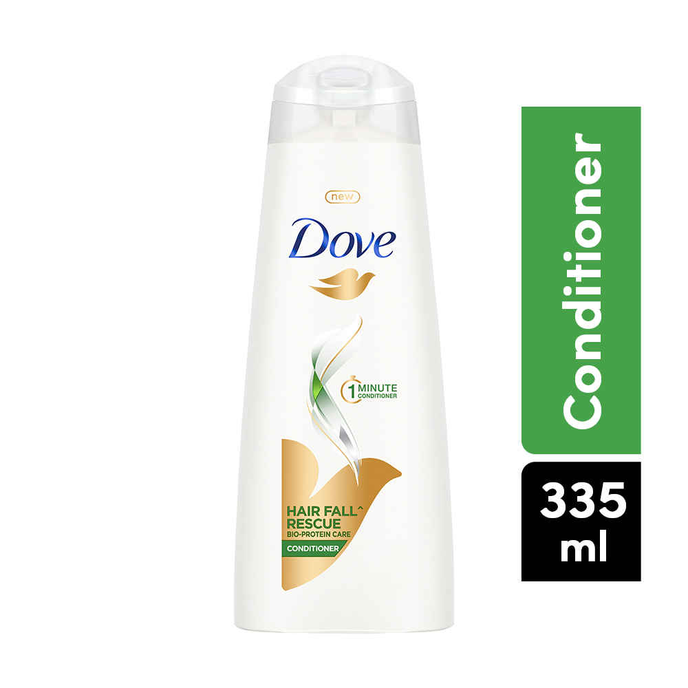 Buy Dove Hair Fall Rescue Hair Conditioner with Sunflower Oil and Moisture Lock Technology, For Hair Fall Control and Silky, Smooth Hair, 335 ml - Purplle