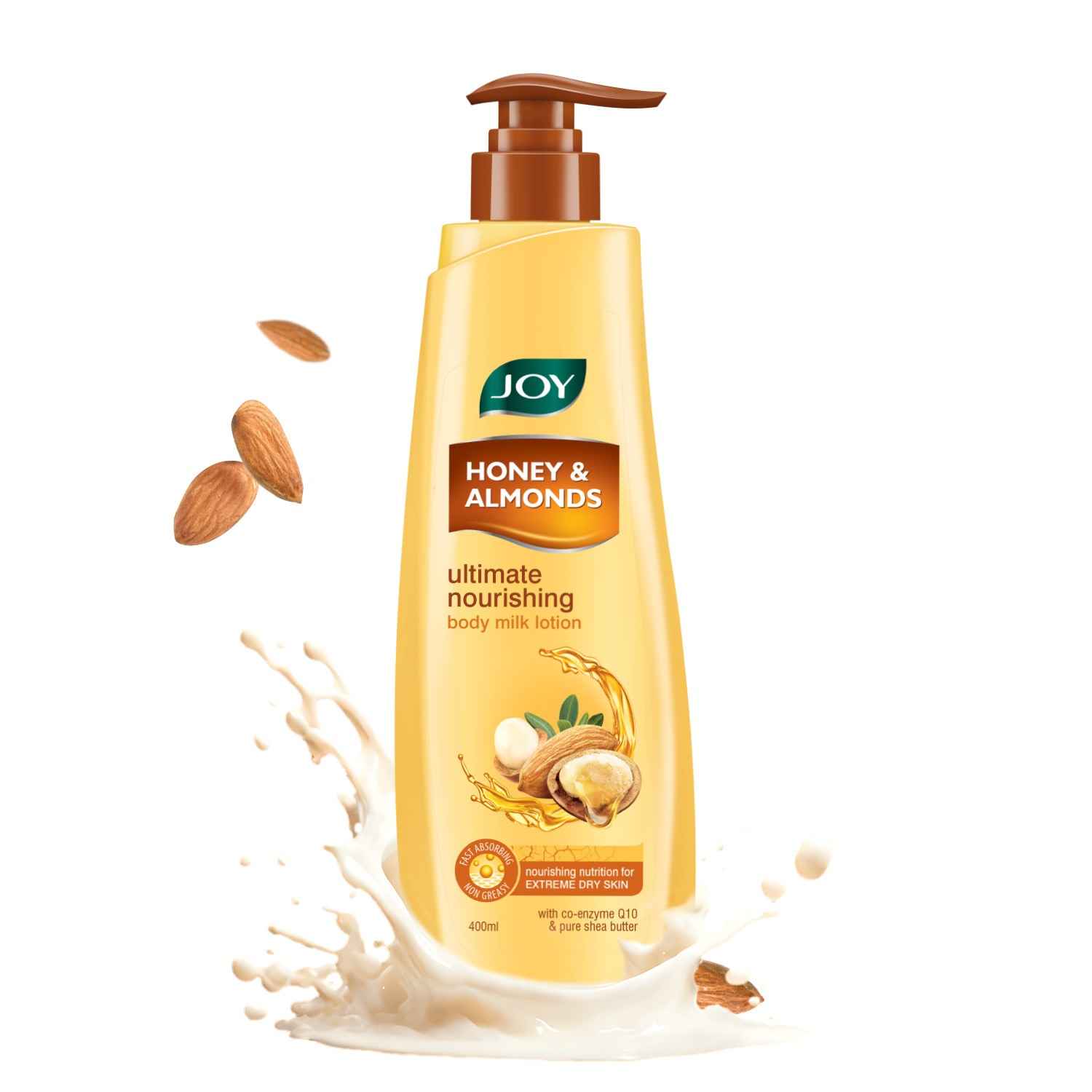 Buy Joy Honey & Almonds Ultimate Nourishing Body Milk Lotion, For Extremely Dry Skin 400 ml - Purplle