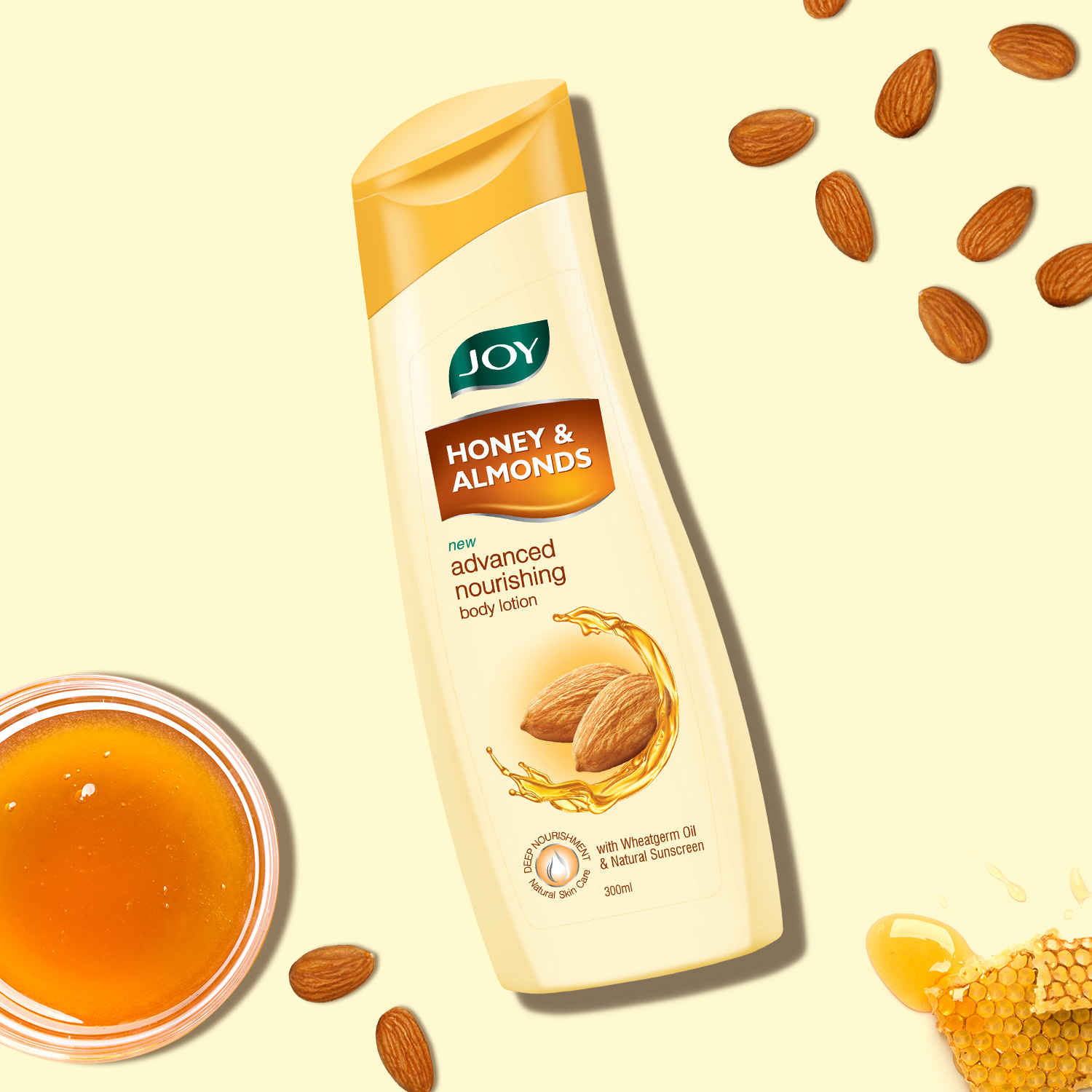 Buy Joy Honey & Almonds Advanced Nourishing Body Lotion, For Normal to Dry skin 300 ml - Purplle