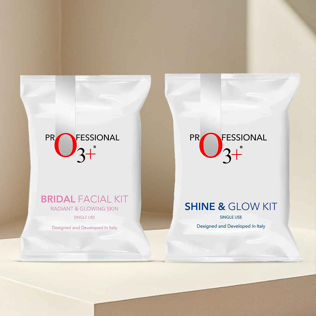 Buy O3+ Glowing Skin Facial Kit Duo [Glow Kit Single Use 38 gm + Facial Kit (69 ml + 60 gm)] - Purplle