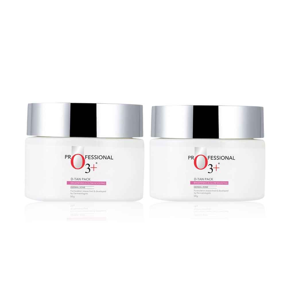 Buy O3+ Brightening & Glow Boosting Dermal Zone D-Tan Pack For De Tan (Pack of 2) - Purplle