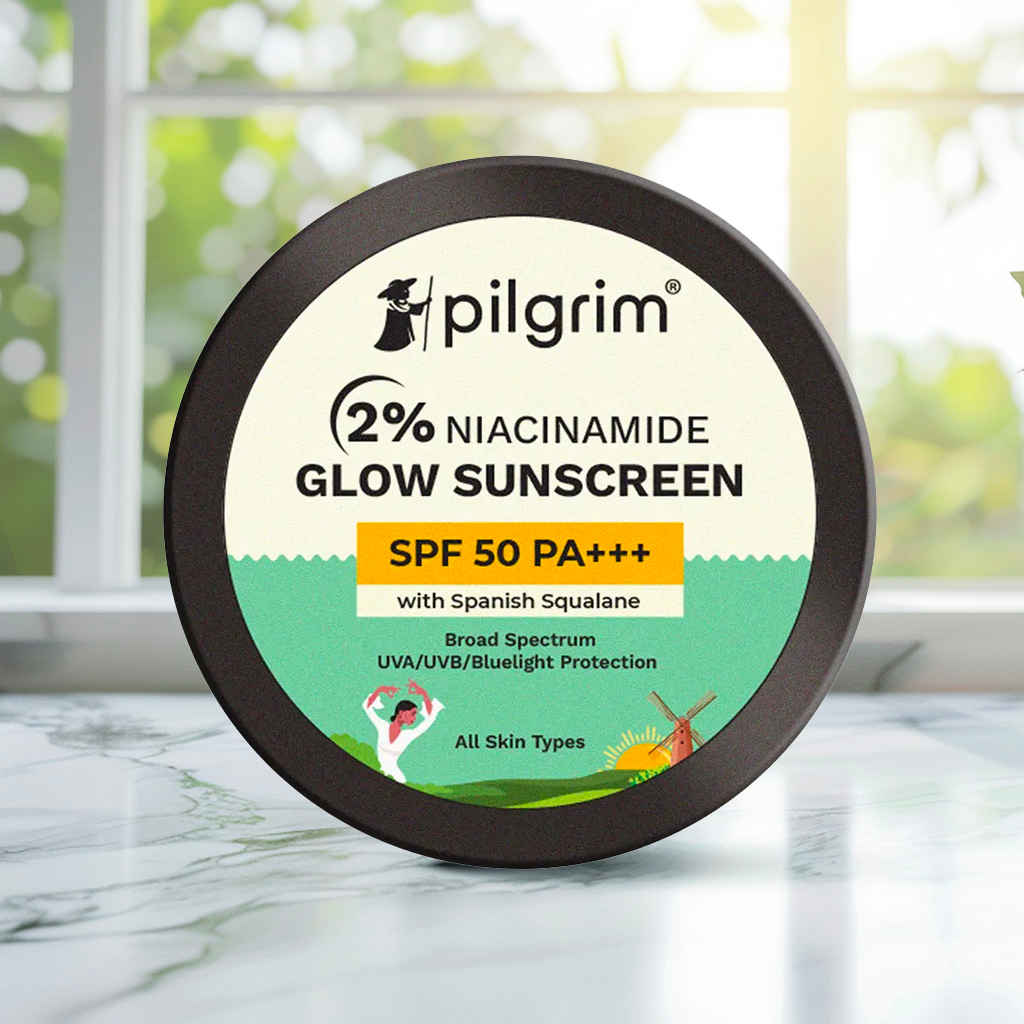 Buy Pilgrim Mini - 2% Niacinamide Glow Sunscreen Spf 50 Pa+++ 8 gm - Purplle