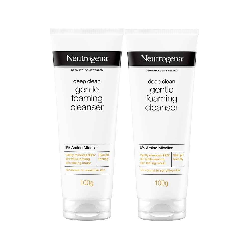 Buy Neutrogena Deep Clean Gentle Foaming Cleanser Pack of 2 (50 ml X 2) - Purplle