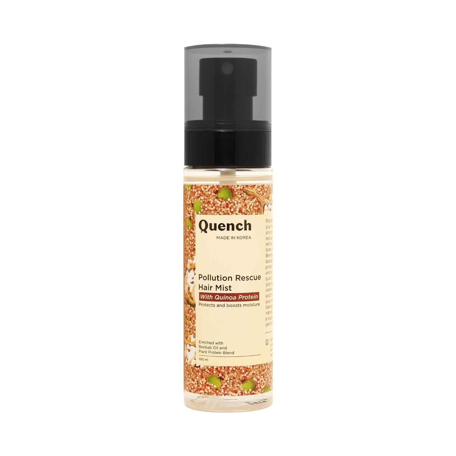 Buy Quench Botanics Pollution Rescue Hair Mist with Quinoa Protein - 100ml - Purplle