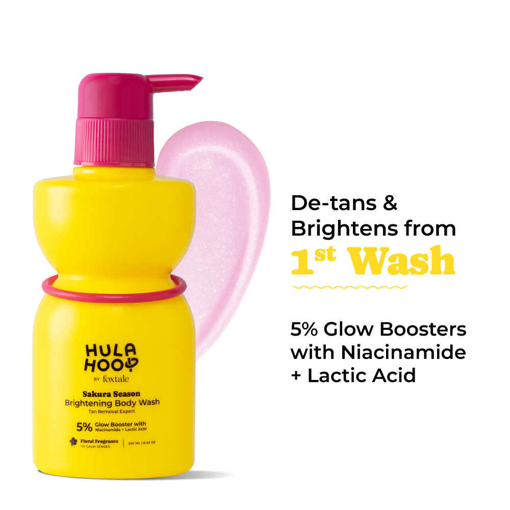 Buy Hula Hoop Brightening Body Wash by&nbsp;Foxtale&nbsp;| Exfoliates & Reduces Tan |250 ml&nbsp; - Purplle