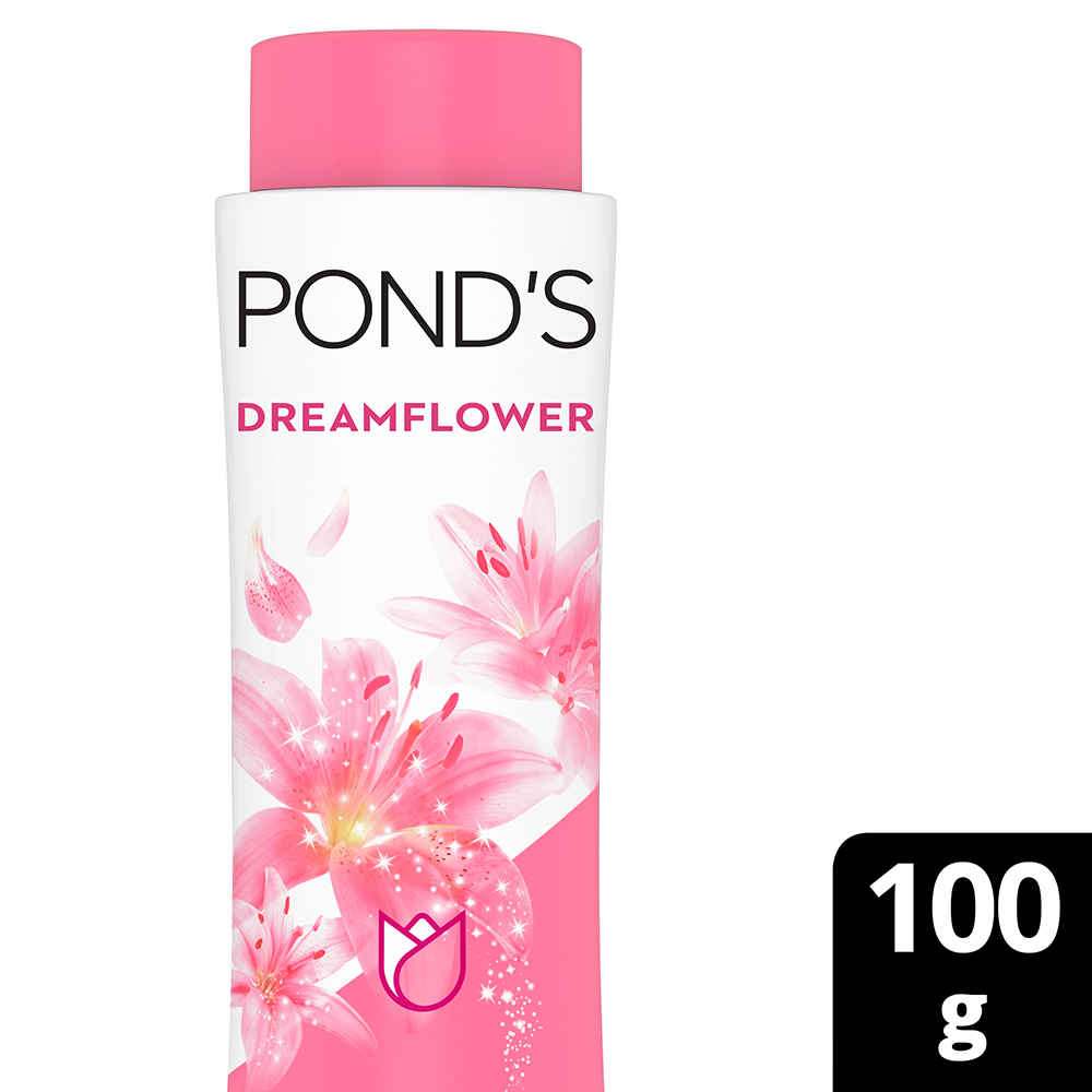 Buy Ponds Dreamflower Fragrant Talcum powder, Pink Lily 100 gm - Purplle