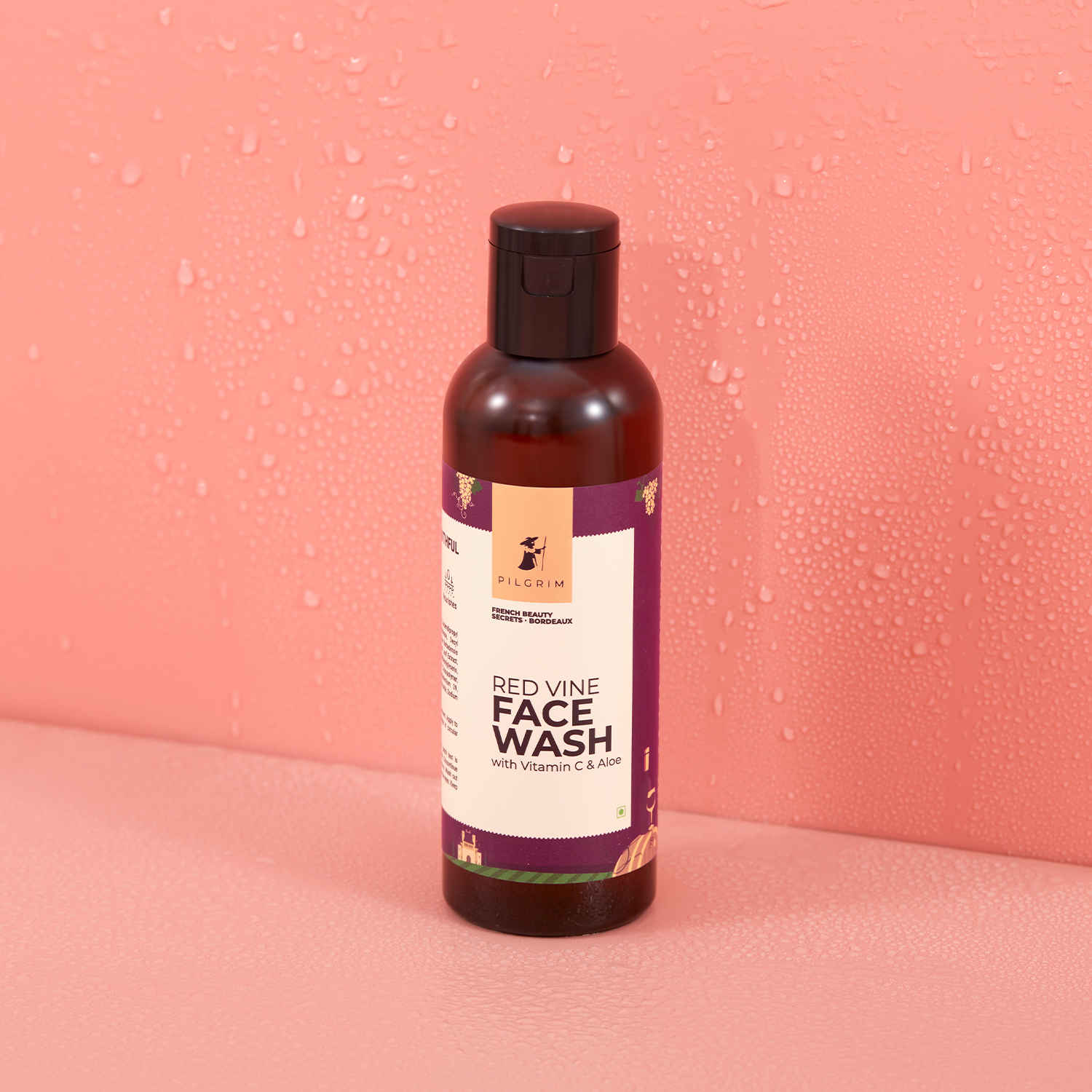 Buy Pilgrim Red Vine Face Wash with Vitamin c & Aloe for Youthful Glow, 100 ml - Purplle