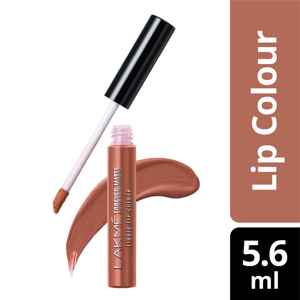 Buy Lakme Forever Matte Liquid Lip Colour, Nude Latte (5.6 ml) - Purplle