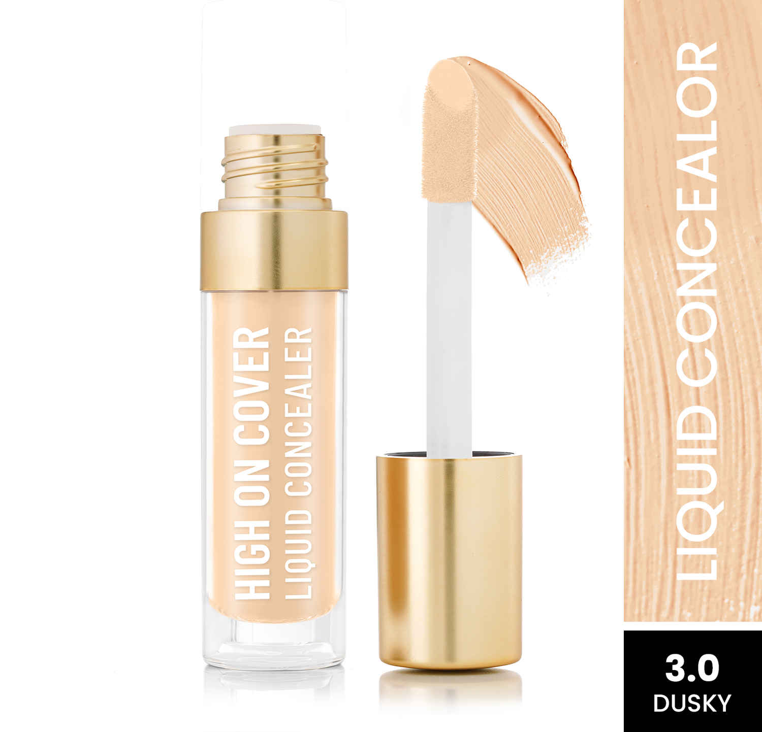 Buy Swiss Beauty Select High on Cover Liquid Concealer with No-Crease Formula | Matte Finish | Enriched with Vitamin E|3.0 Dusky|5.5 ml - Purplle