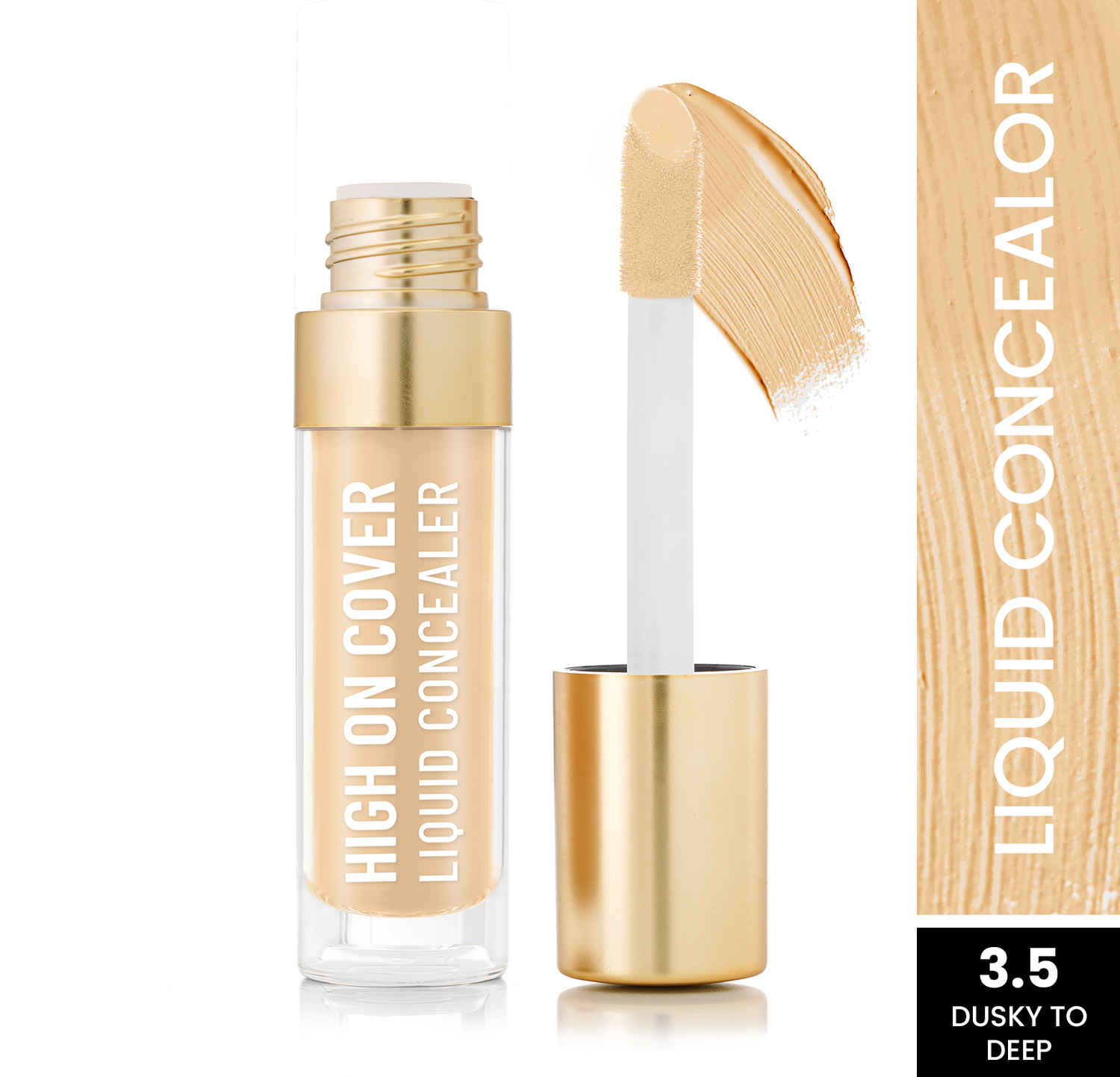 Buy Swiss Beauty Select High on Cover Liquid Concealer with No-Crease Formula | Matte Finish | Enriched with Vitamin E|3.5 Dusky to Deep |5.5 ml - Purplle