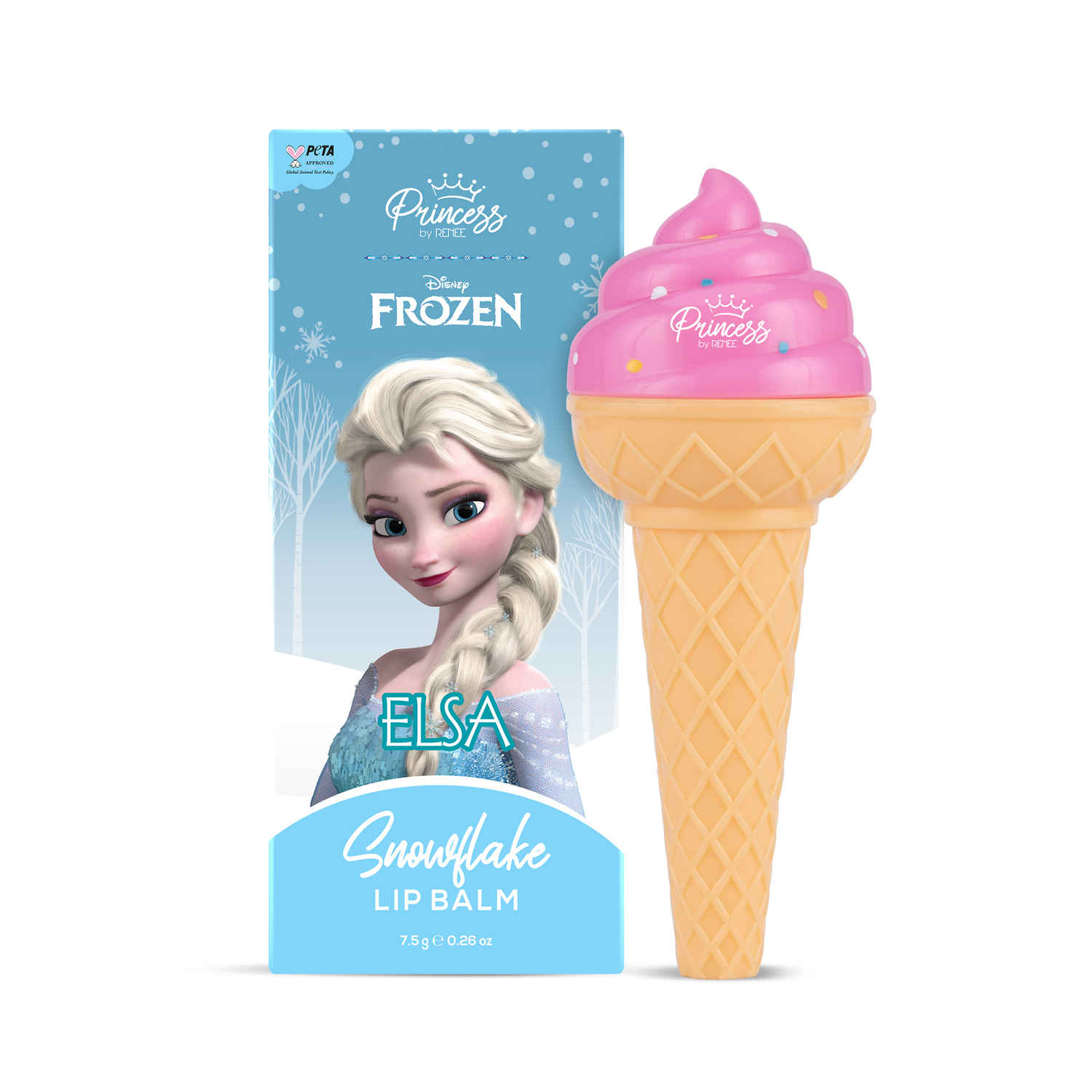 Buy Disney Frozen Princess By Renee Snowflake Lip Balm (7.5 ml) - Purplle