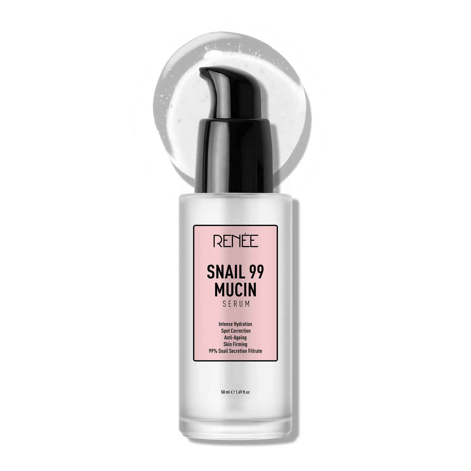 Buy RENEE Snail 99 Mucin Serum, Contains 99% Snail Mucin Filtrate, Soothes, Hydrates & Plumps the Skin, Helps Reduce Blemishes & Dark Spots, Diminishes Wrinkles & Fine Lines, Repairs Skin-Barrier, 50 Ml - Purplle