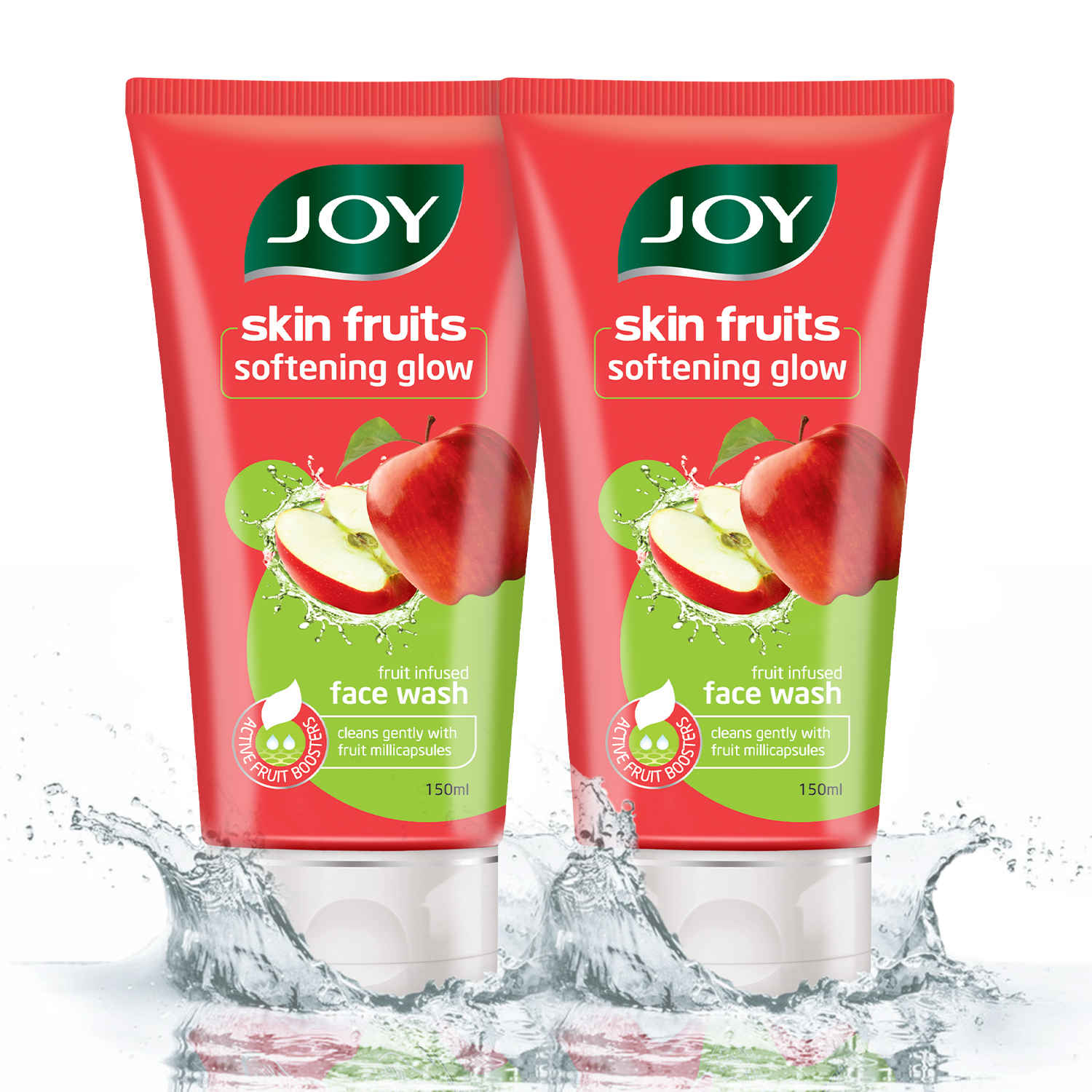 Buy Joy Skin Fruits Softening Glow Apple Face Wash (Pack of 2 X 150 ml) - Purplle