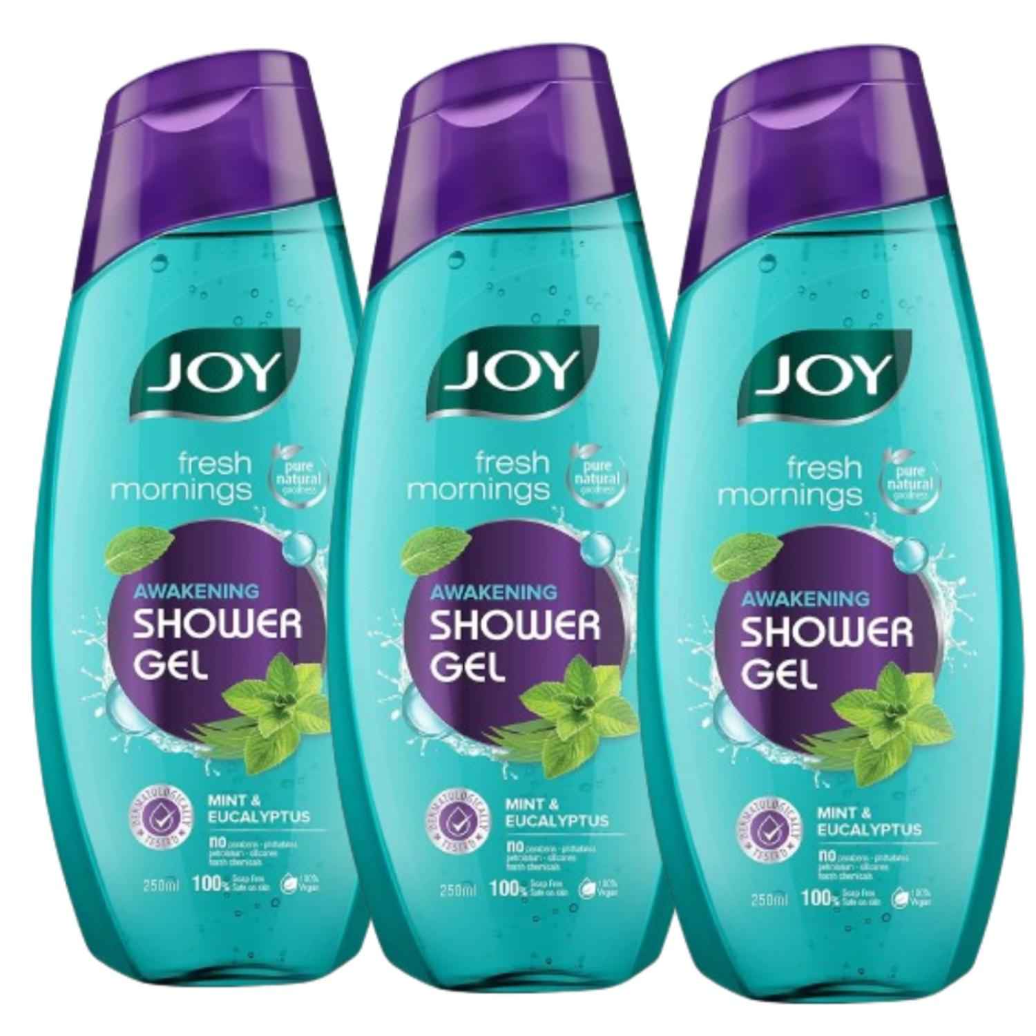 Buy Joy Fresh Mornings Awakening Shower Gel, Body Wash (Pack of 3 X 250 ml) - Purplle