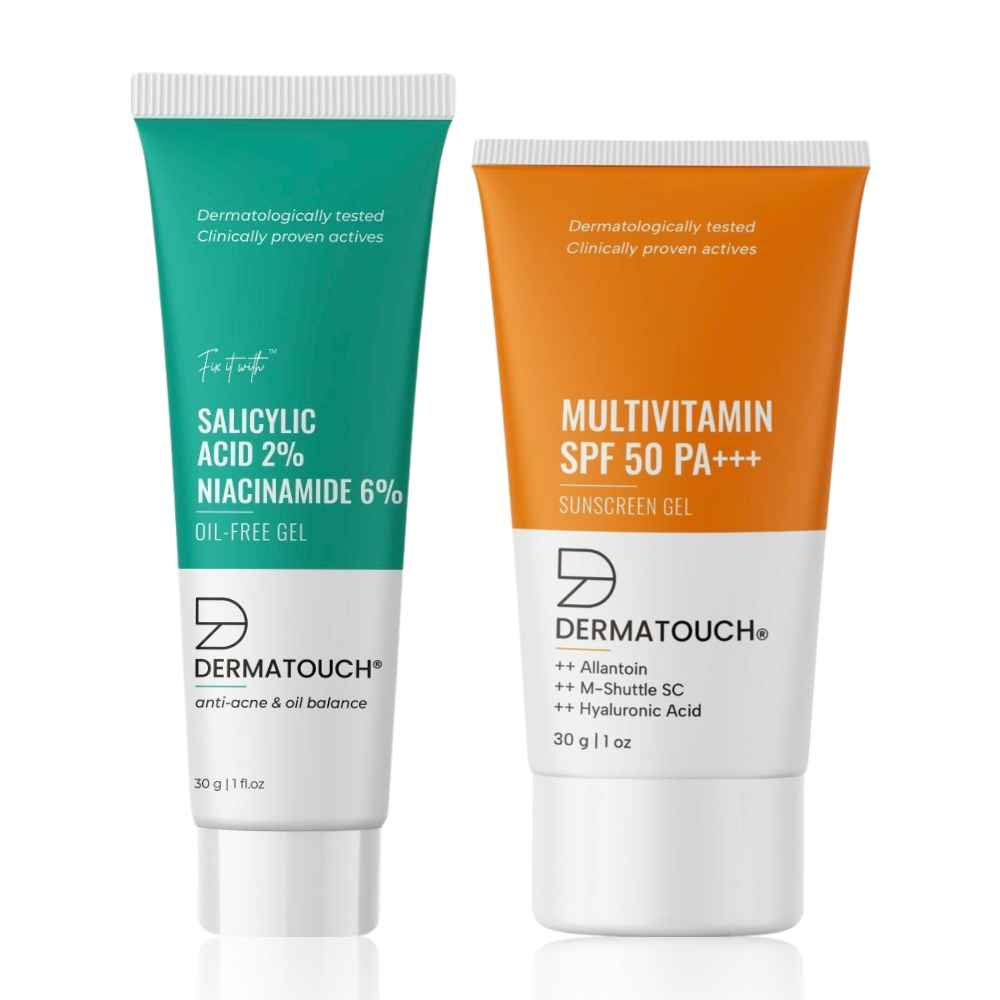 Buy Dermatouch Clear Skin Kit (Multivitamin Sunscreen 30g + Salicylic Acid Gel 30 gm) - Purplle