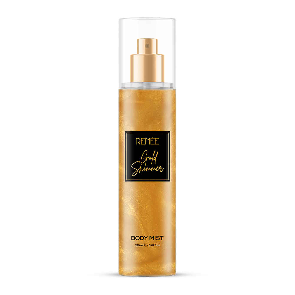 Buy RENEE Gold Shimmer Body Mist, Long Lasting Premium Fragrance with Shimmering Effect, Scent with Floral & Fruity Notes, Travel Friendly, Ideal for Every Occasion, 150 ml - Purplle