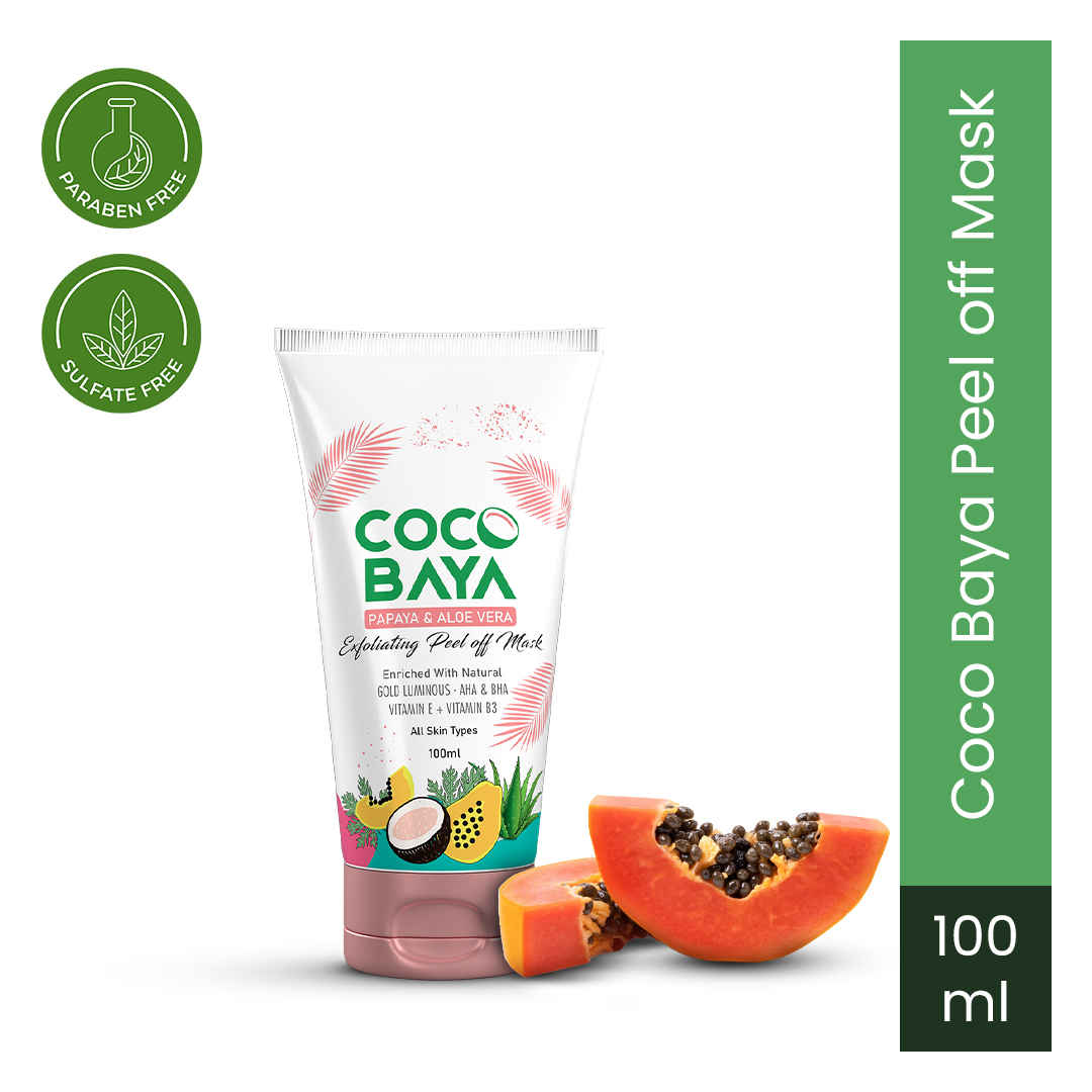 Buy Coco Baya Papaya & Aloe Vera Exfoliating Peel off Mask - 100ml - Purplle