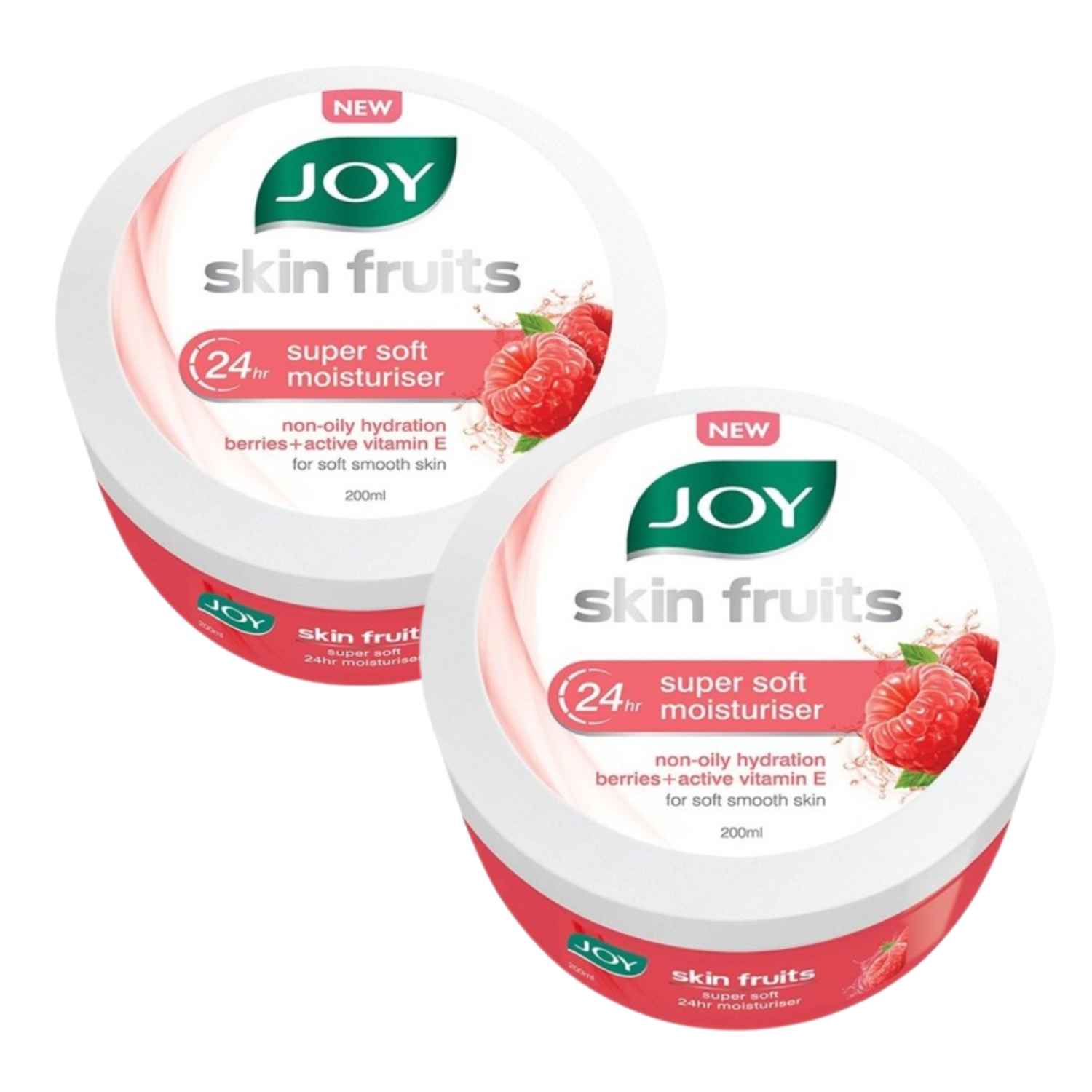 Buy Joy Skin Fruits 24hr Super Soft Moisturiser with Berries & Active Vitamin E (2 x 200 ml) - Pack of 2 - Purplle