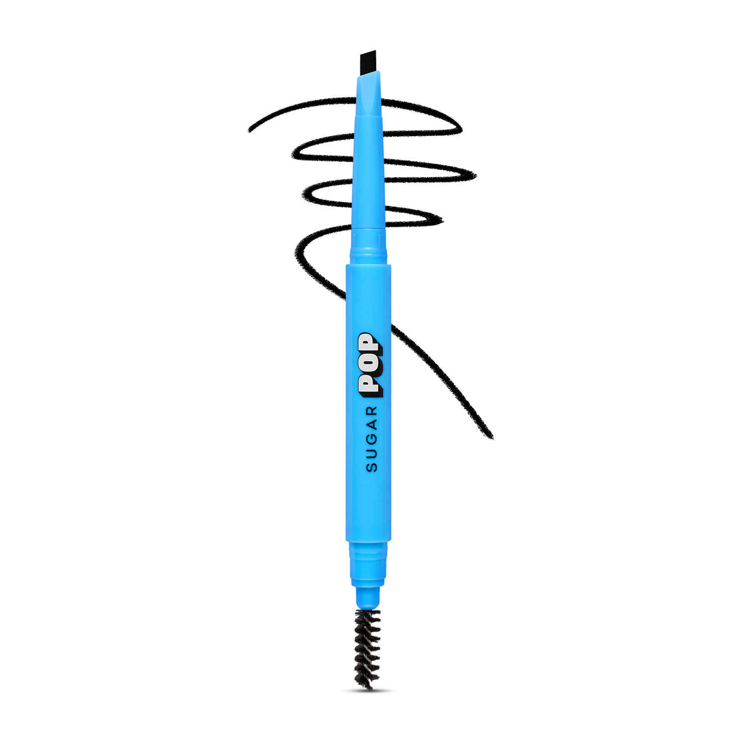 Buy SUGAR POP Brow Shaper 02 Ebony - 0.3 gms - Longwearing | Transfer-proof | Water-resistant | Built-in spoolie | Easy-to-use | Dual-ended brow shaper - Purplle