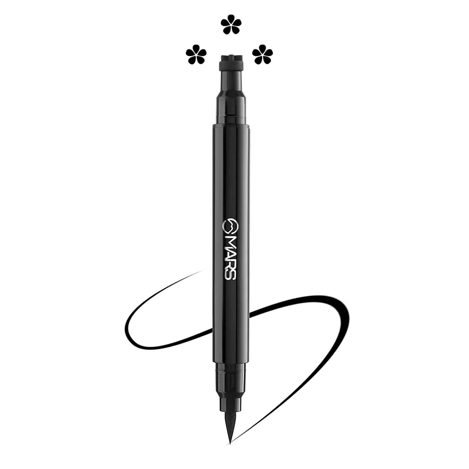 Buy MARS Magic Star Pen Eyeliner With Creative Tattoo Stamp | One Swipe Precise Application | Matte Finish | Water-Resistant & Smudge Proof | Upto 5 Hours Long Lasting - 03 Flower | 7.5 ml - Purplle