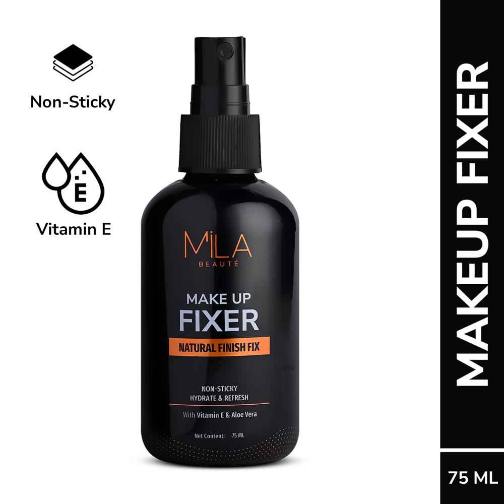 Buy MILA BEAUTE Makeup Fixer Natural Finish Long-Lasting Refresh & Hydrating 75ml - Purplle