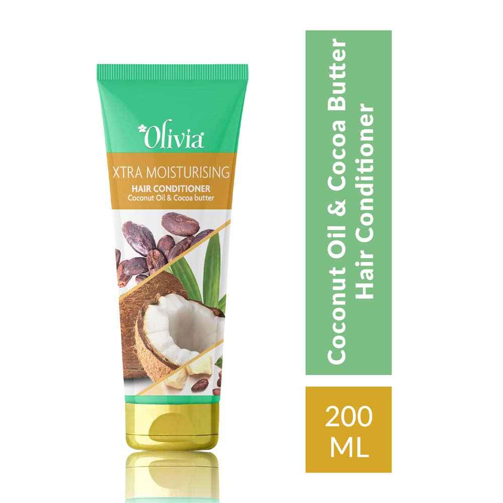 Buy Olivia Xtra Moisturizing Hair Conditioner with Coconut Oil & Cocoa Butter (200 ml) - Purplle