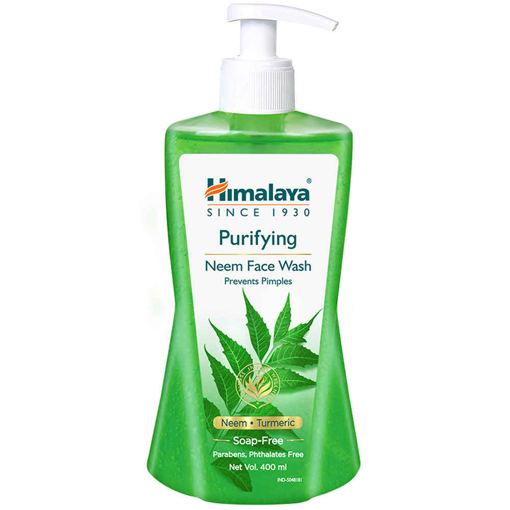 Buy Himalaya Purifying Neem Face Wash|Clinically proven to fight against acne and pimples|Gently cleanses|100% naturally derived Neem|Works from 1st wash|For both men and women|400 ml - Purplle