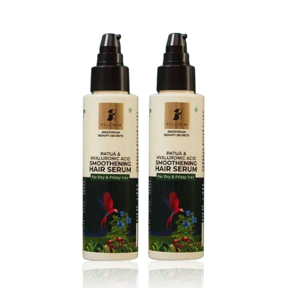 Buy Pilgrim Patua Smoothing Hair Serum Pack Of 2 (100ml * 2) - Purplle