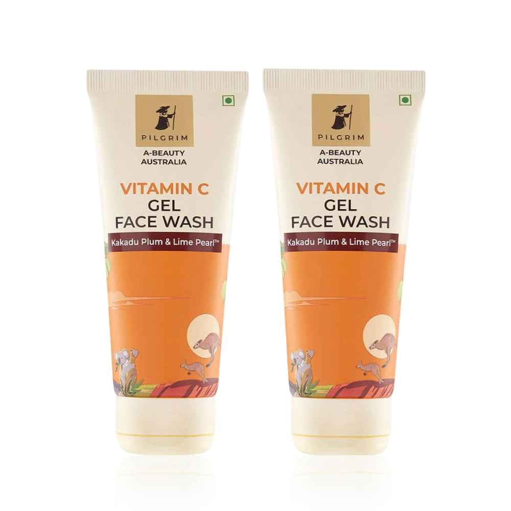 Buy Pilgrim Vitamin C Gel Face Wash- Pack of 2 (100ml * 2) - Purplle