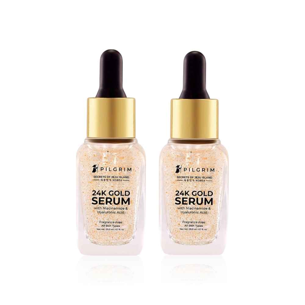 Buy Pilgrim 24K Gold Serum - Pack of 2 (20ml * 2) - Purplle
