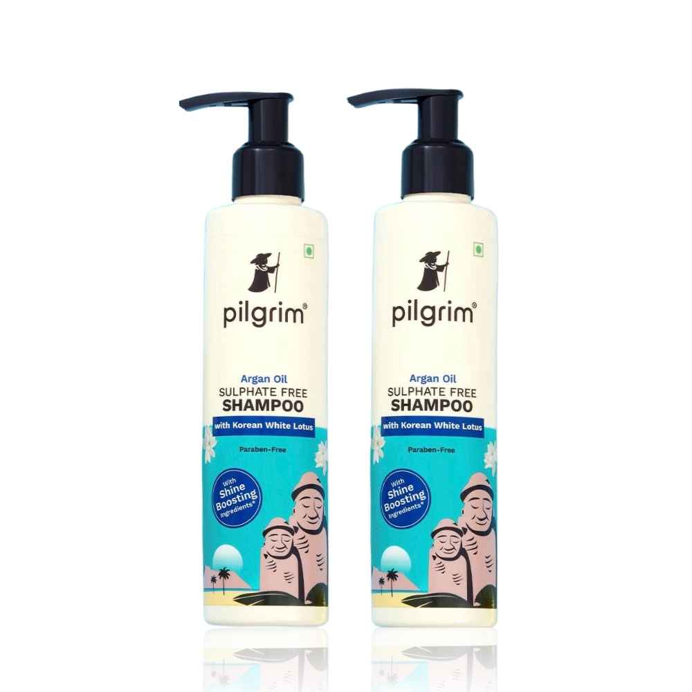 Buy Pilgrim Sulfate Free Shampoo Pack of 2 (200ml*2) - Purplle