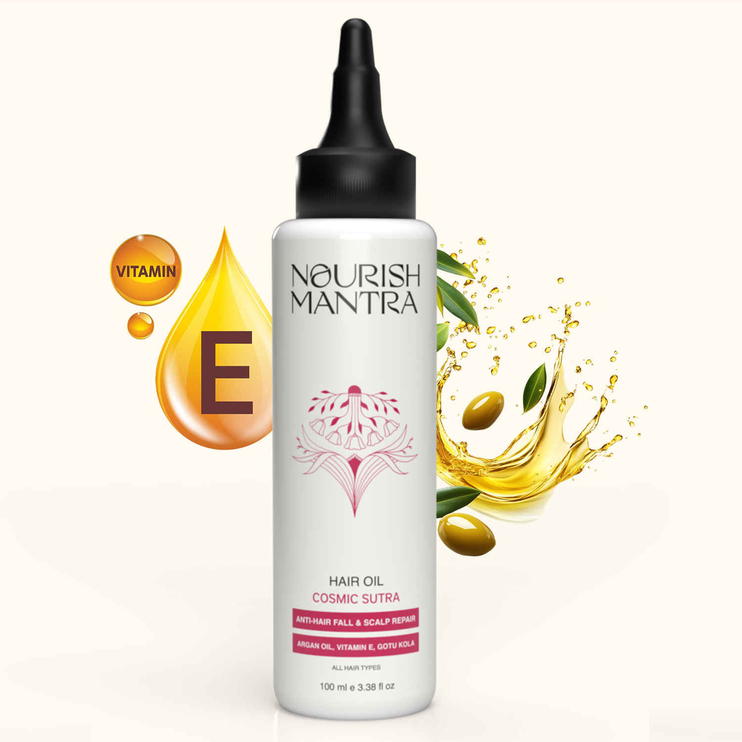 Buy Nourish Mantra Cosmic Sutra Hair Oil with Gotukola for Hairfall Control and Stress Relief - 100 ml - Purplle