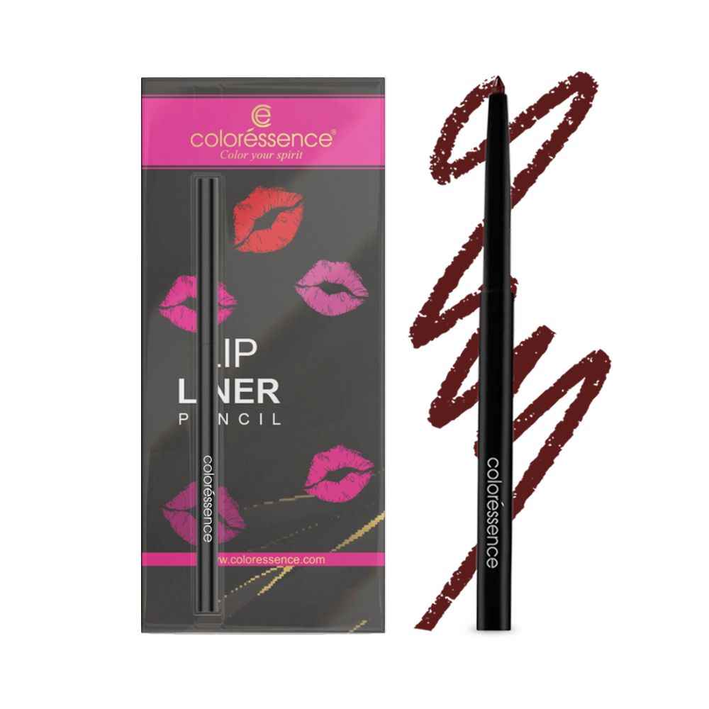 Buy COLORESSENCE Long Stay Smudge Free Waterproof Creamy Definer Lip Liner Pencil 0.25 gm - Brown - Purplle