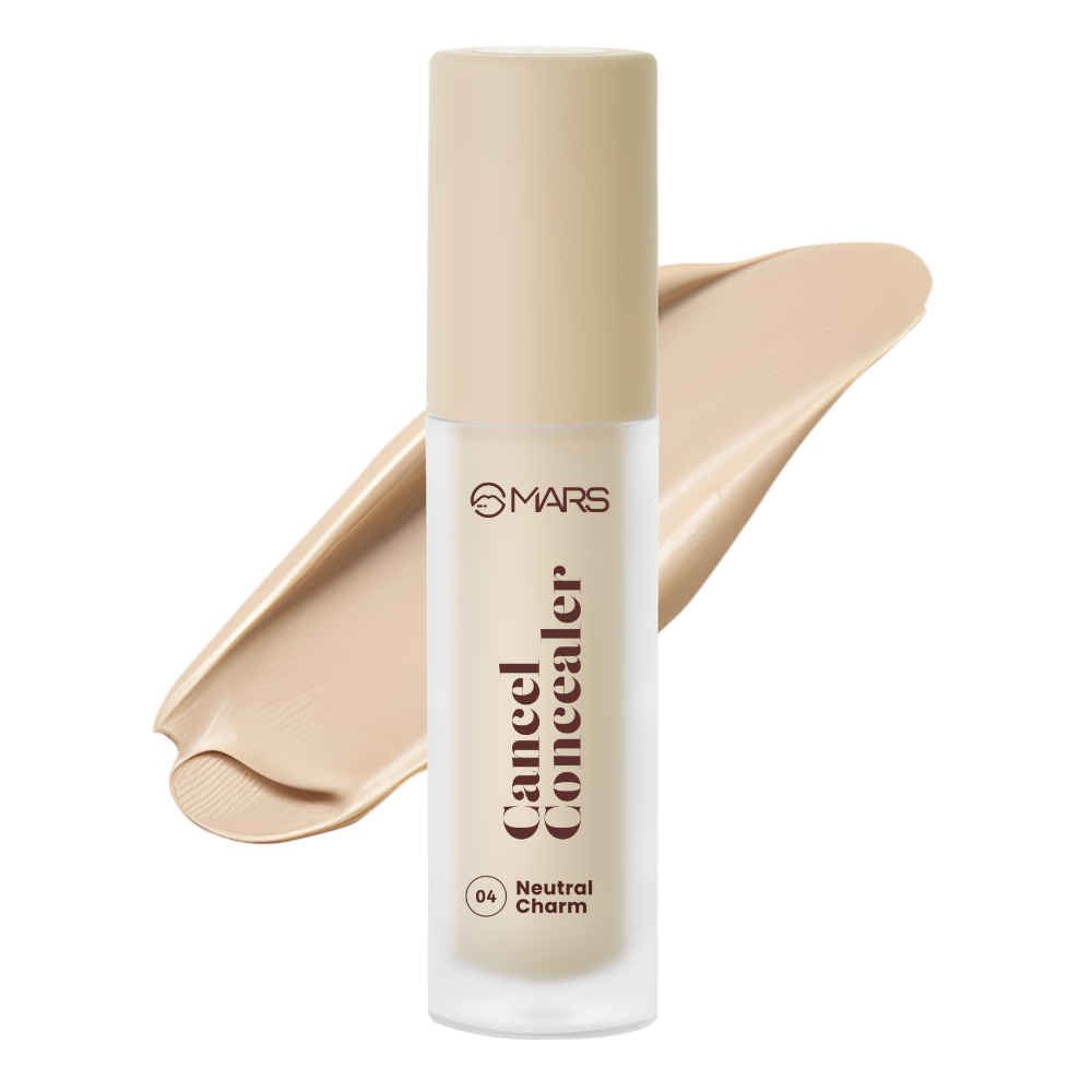 Buy MARS Cancel Concealer for Face Makeup with Radiant Natural Finish | 04-Neutral Charm | 6 ml | Lightweight | Medium to High Coverage | Long-Lasting & Multi-Purpose | Crease Resistant - Purplle