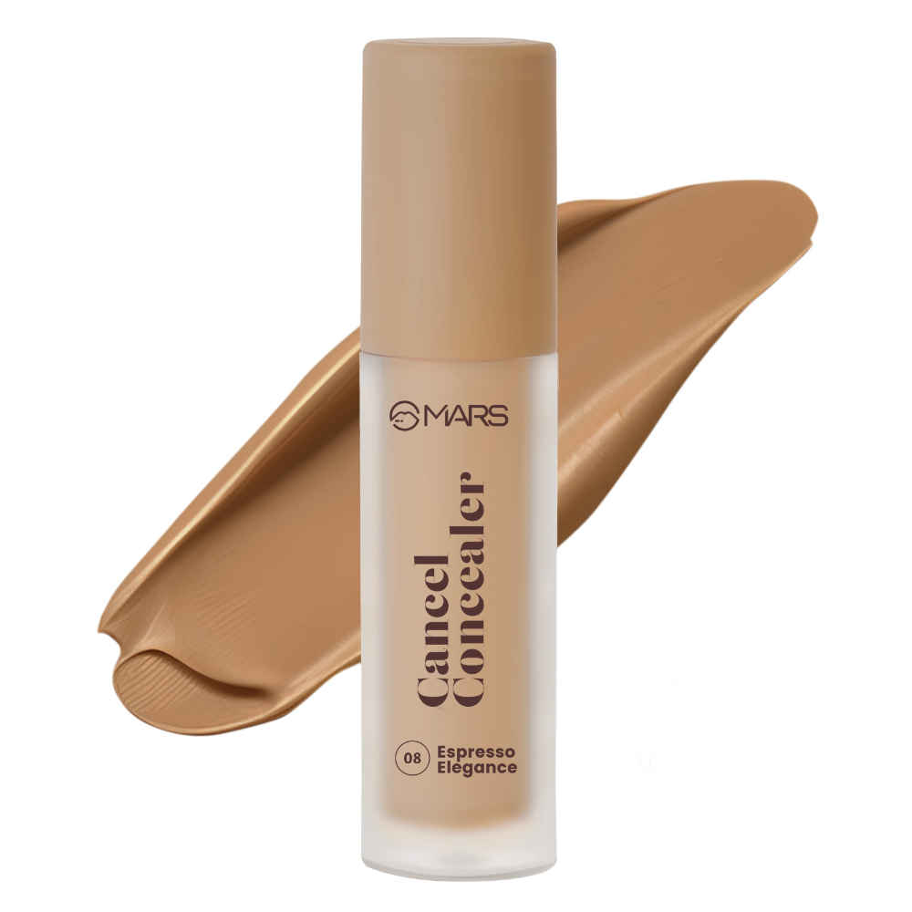 Buy MARS Cancel Concealer for Face Makeup with Radiant Natural Finish | 08-Espresso Elegance | 6 ml | Lightweight | Medium to High Coverage | Long-Lasting & Multi-Purpose | Crease Resistant - Purplle