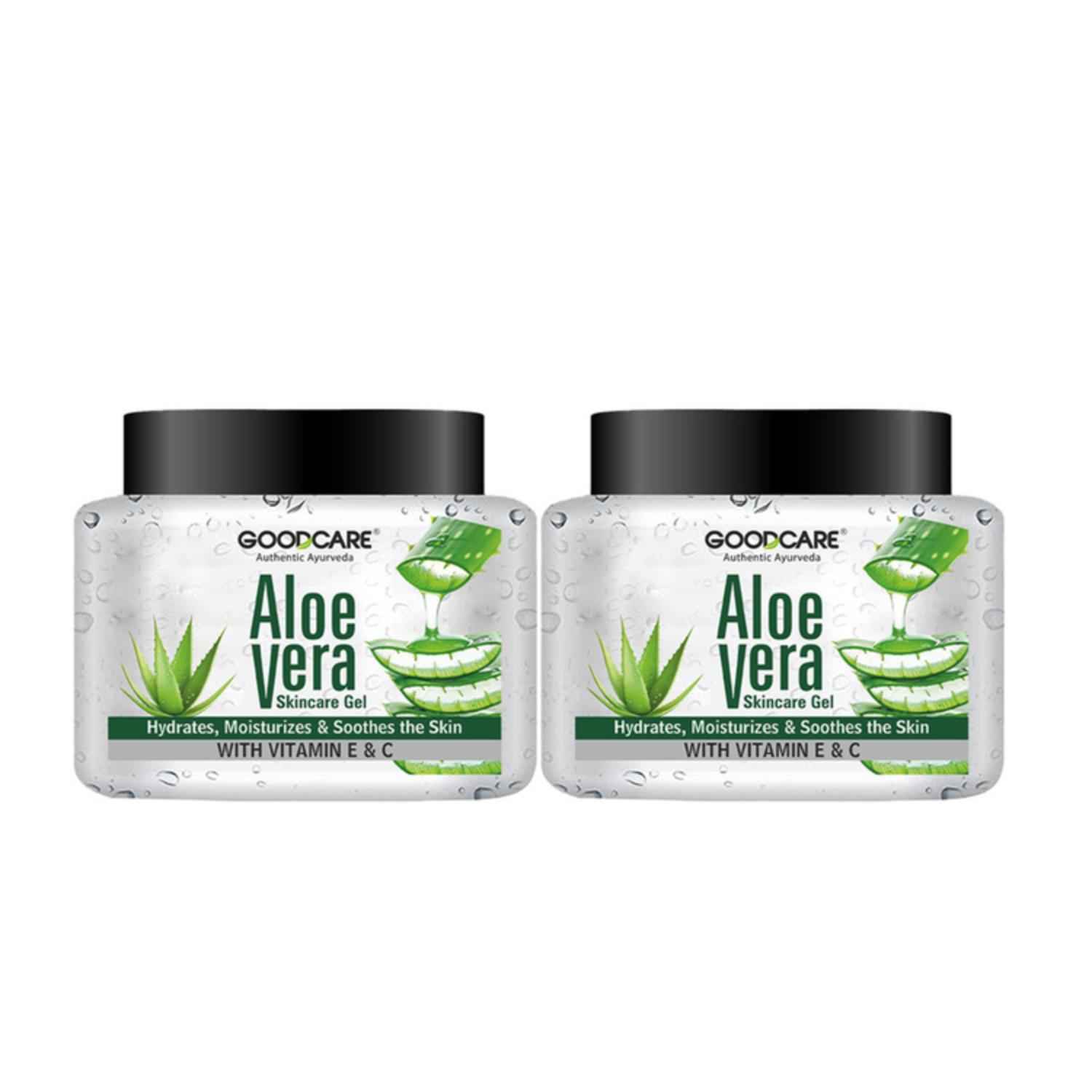 Buy GOODCARE Ayurvedic Aloevera Gel For Ultimate Hydration & Moisturizing Pack of 2 - Purplle